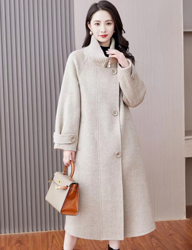 子诺（zinuo）女装2023秋冬新款羊绒大衣展示13