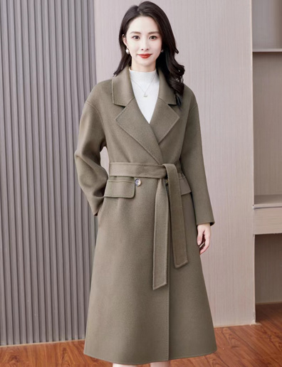 子诺（zinuo）女装2023秋冬新款羊绒大衣展示15
