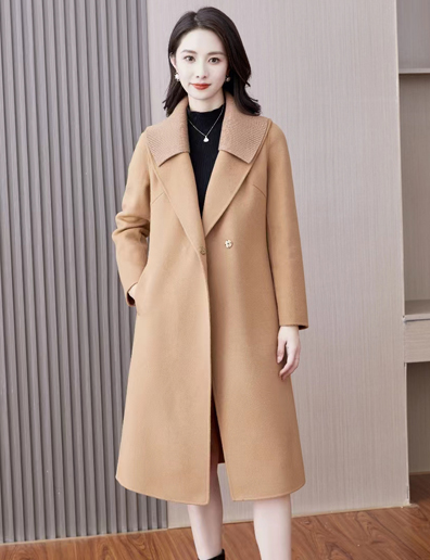 子诺（zinuo）女装2023秋冬新款羊绒大衣展示3