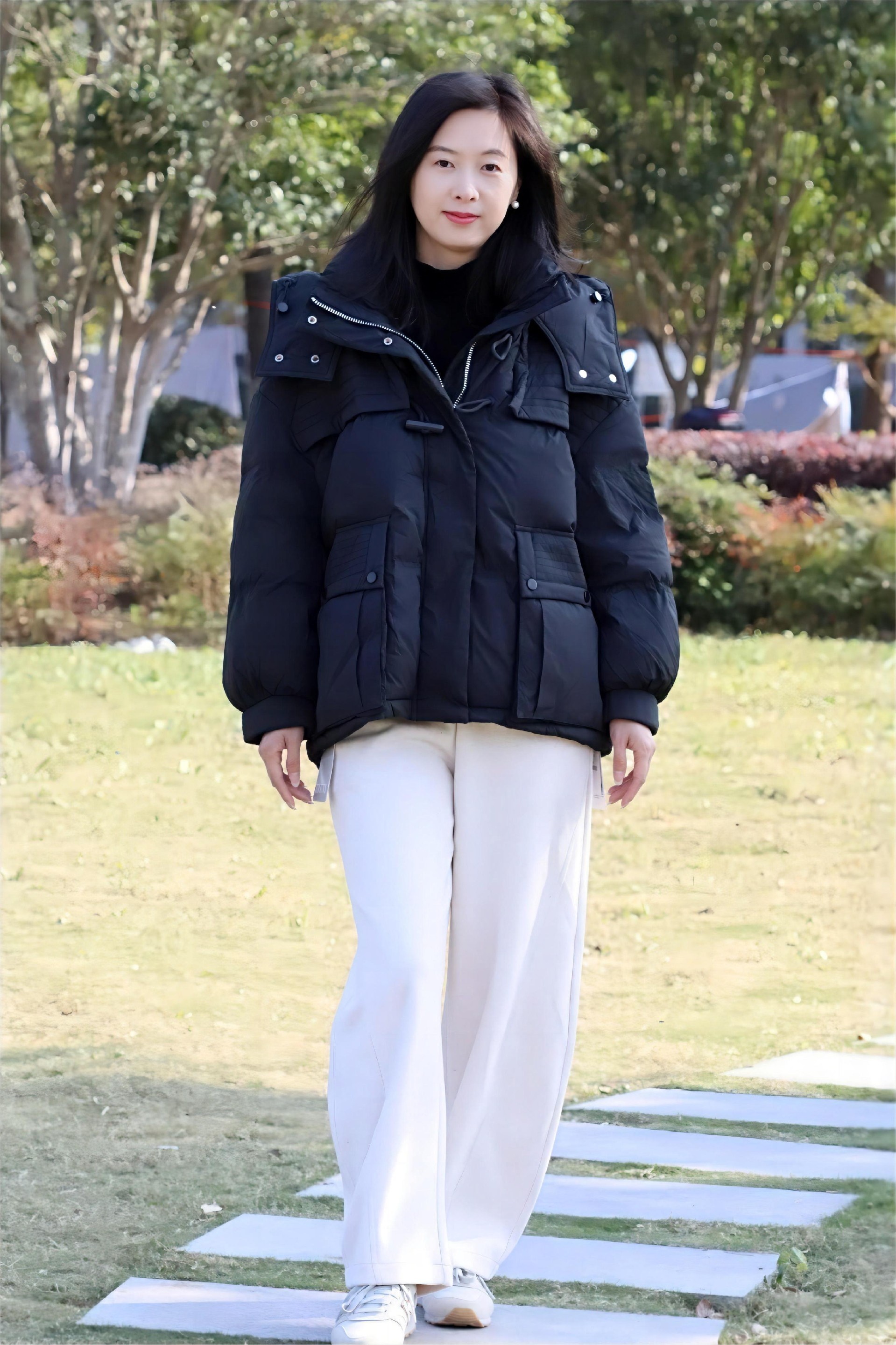 子诺大口袋90鹅绒短款羽绒服3
